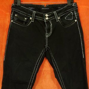 Cotton & Spandex dark blue skinny jeans